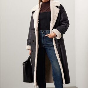 Great Jones Black Sherpa Coat